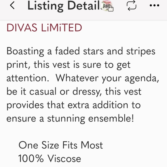 ❤️ 8oz Diva limited stars and str ipes cardigan - Picture 5 of 5